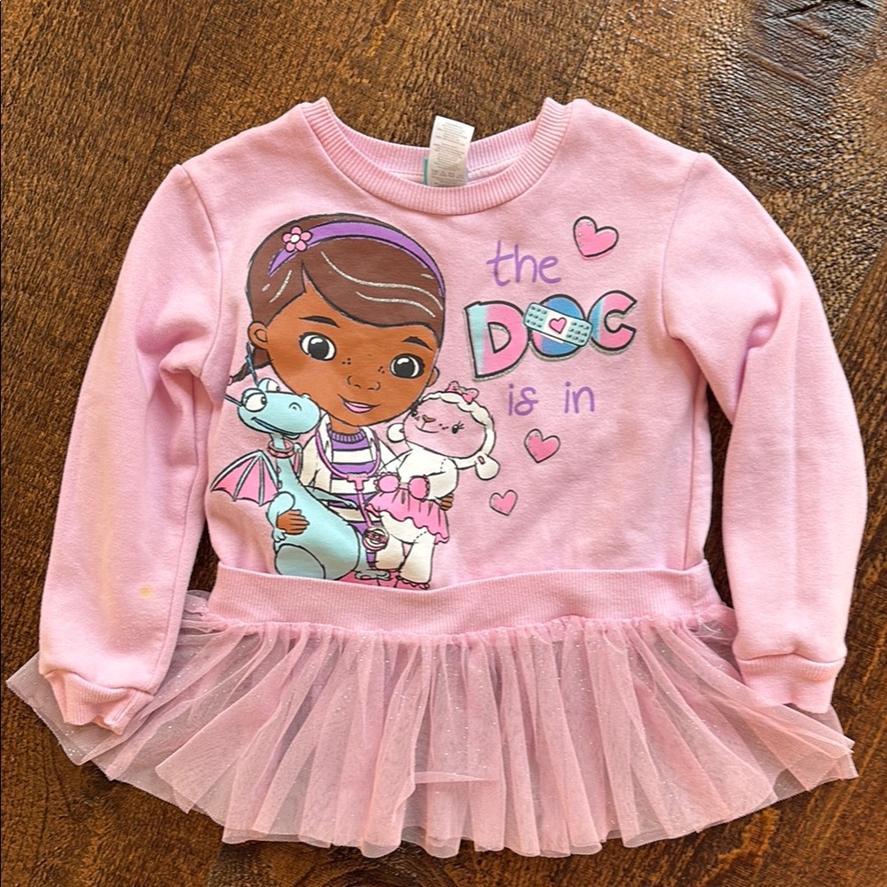 Doc McStuffins Pink Tutu Sweatshirt for Kids